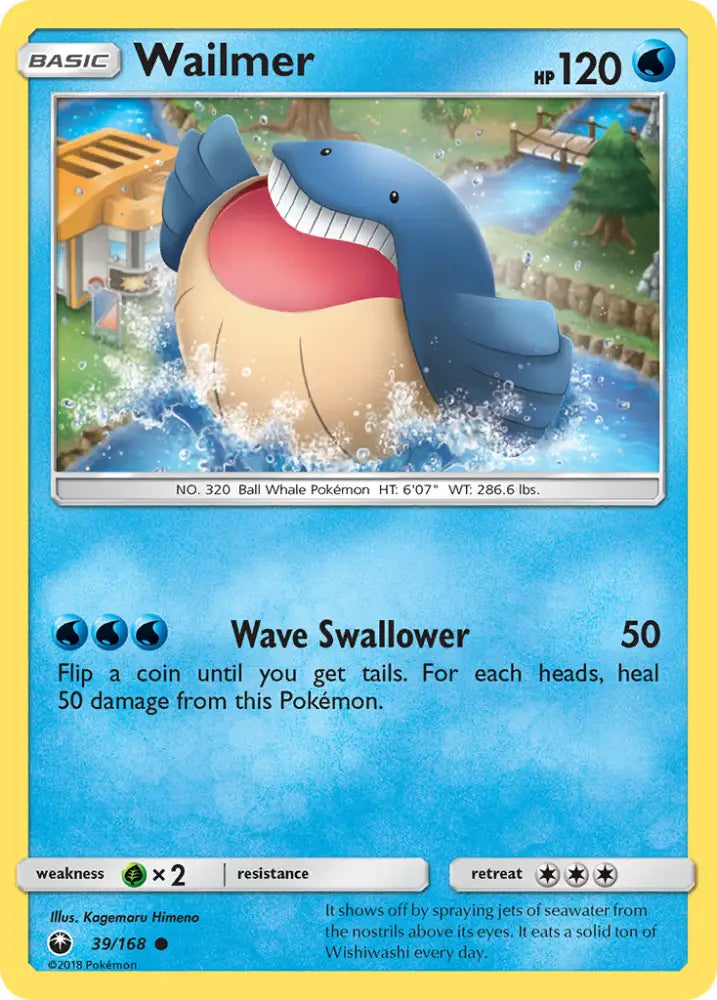 Wailmer (39/168) [Sun & Moon: Celestial Storm] - Pokemon Single