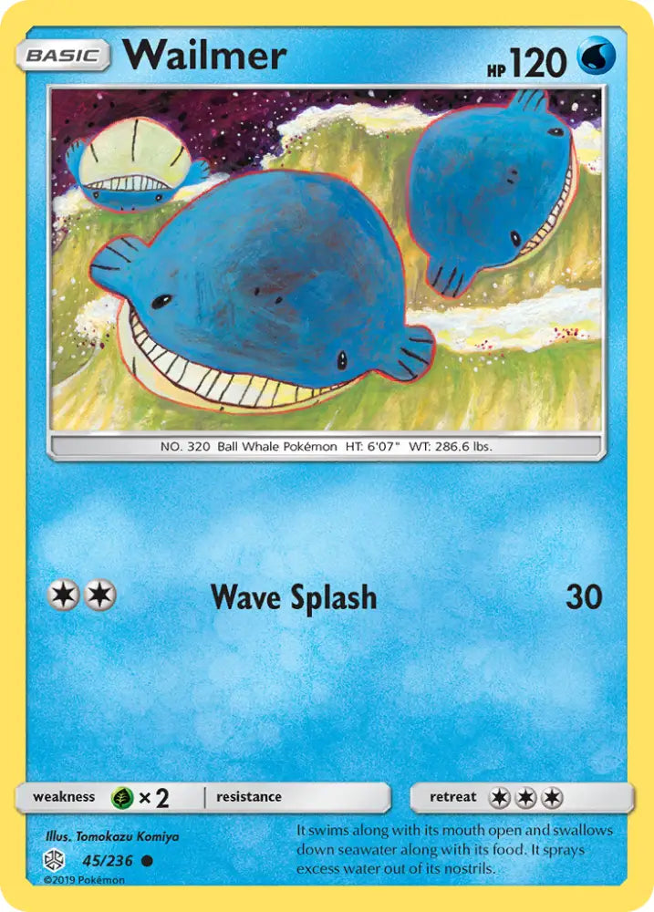 Wailmer (45/236) [Sun & Moon: Cosmic Eclipse] - Pokemon Single