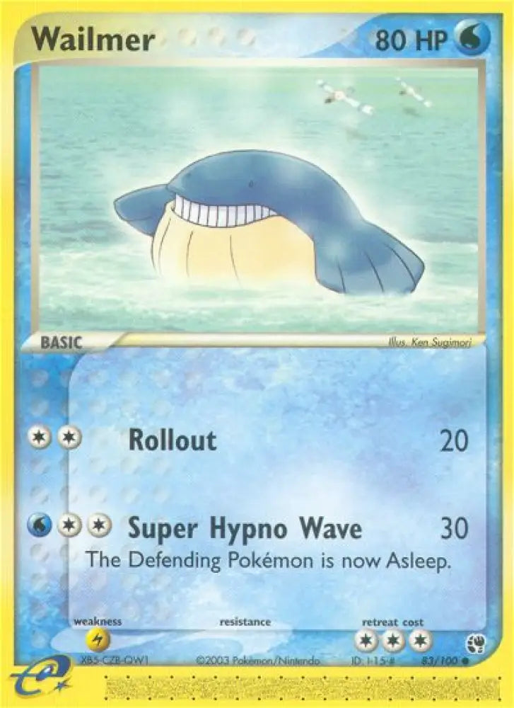 Wailmer (83/100) [EX: Sandstorm] - Pokemon Single