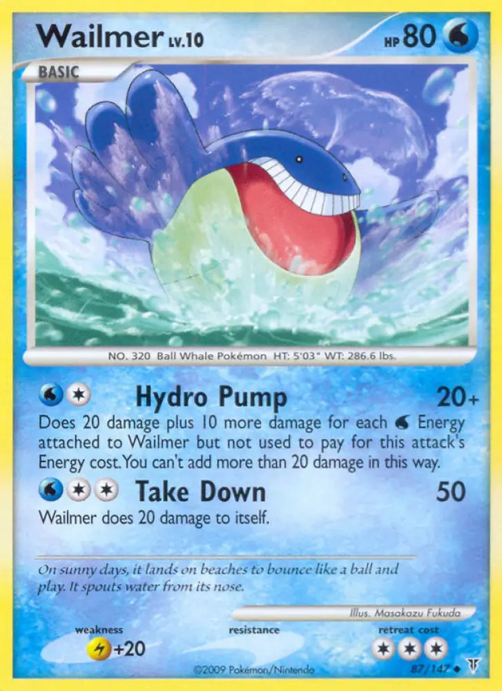 Wailmer (87/147) [Platinum: Supreme Victors] - Pokemon Single