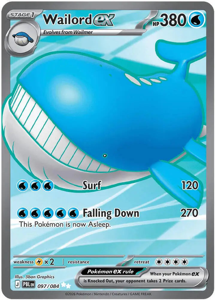Wailord ex - 097/084 [ME05: Pitch Black]