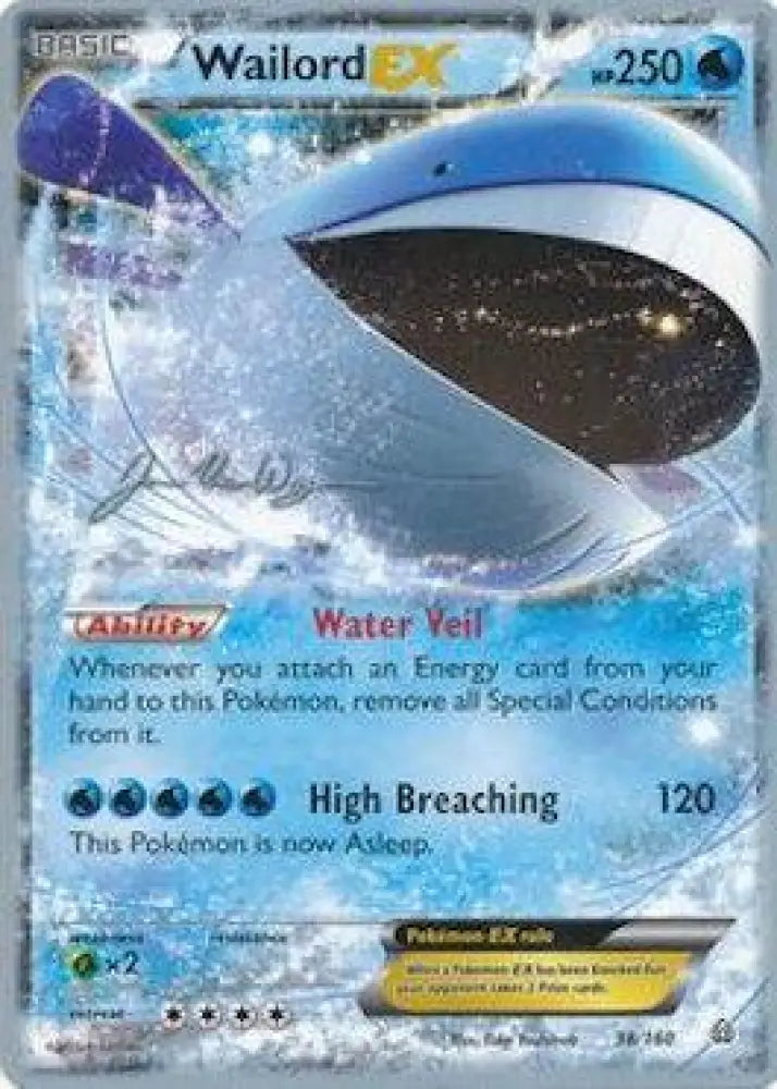 Wailord EX (38/160) (HonorStoise - Jacob Van Wagner) [World Championships 2015] - Pokemon Single