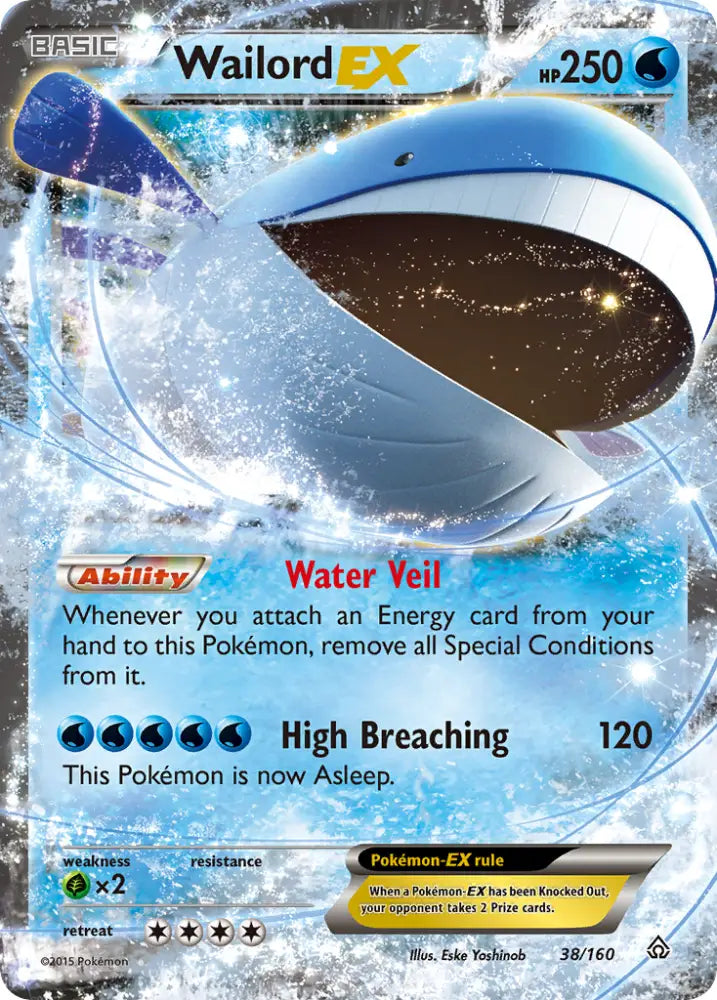 Wailord EX (38/160) [XY: Primal Clash] - Pokemon Single
