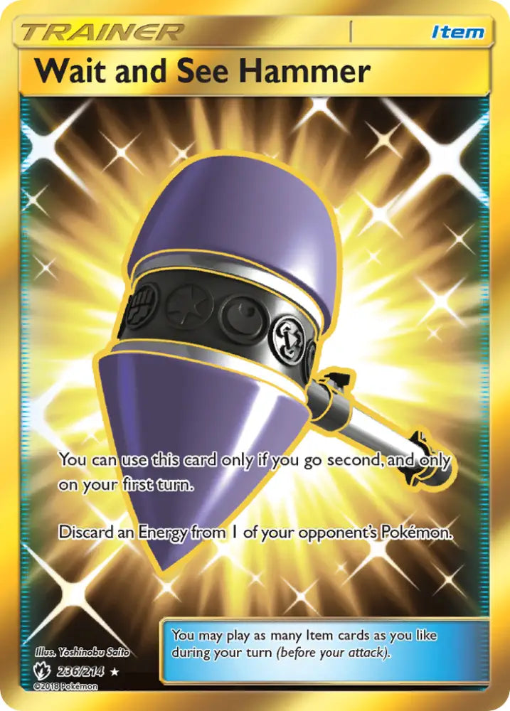Wait and See Hammer (236/214) [Sun & Moon: Lost Thunder] - Pokemon Single