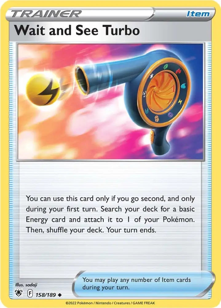 Wait and See Turbo (158/189) [Sword & Shield: Astral Radiance] - Pokemon Single