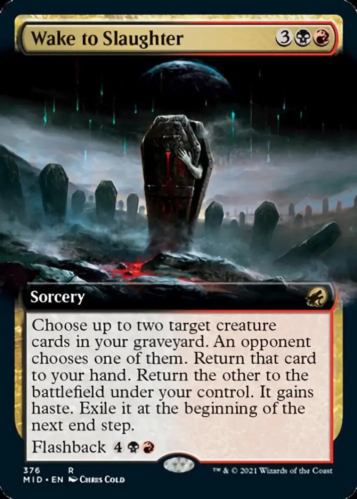 Wake to Slaughter (Extended Art) [Innistrad: Midnight Hunt] - MTG Single