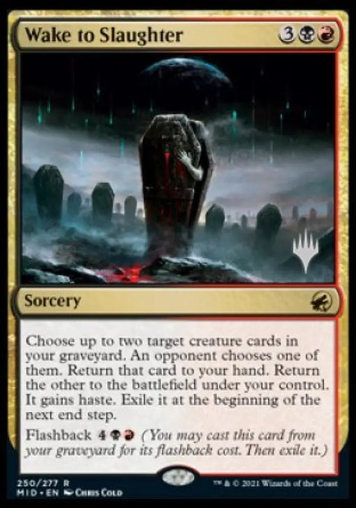 Wake to Slaughter (Promo Pack) [Innistrad: Midnight Hunt Promos] - MTG Single