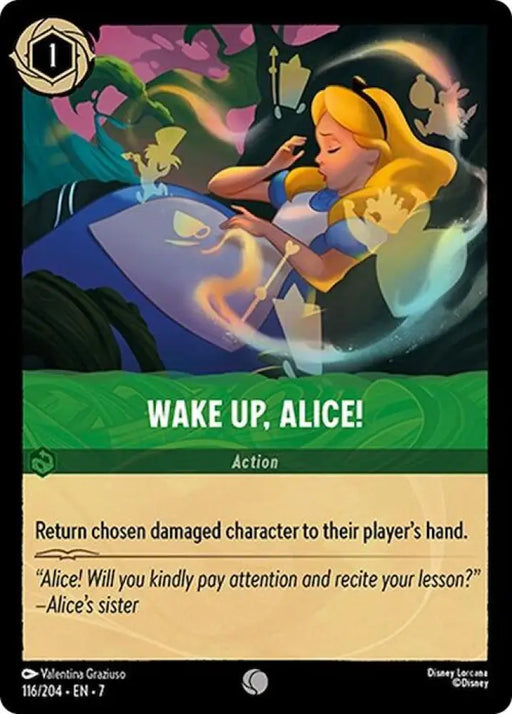 Wake Up Alice! (116/204) [Archazia’s Island] - Lorcana Single