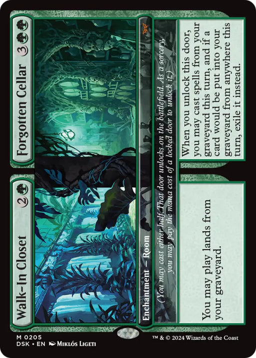 Walk-In Closet // Forgotten Cellar [Duskmourn: House of Horror] - MTG Single