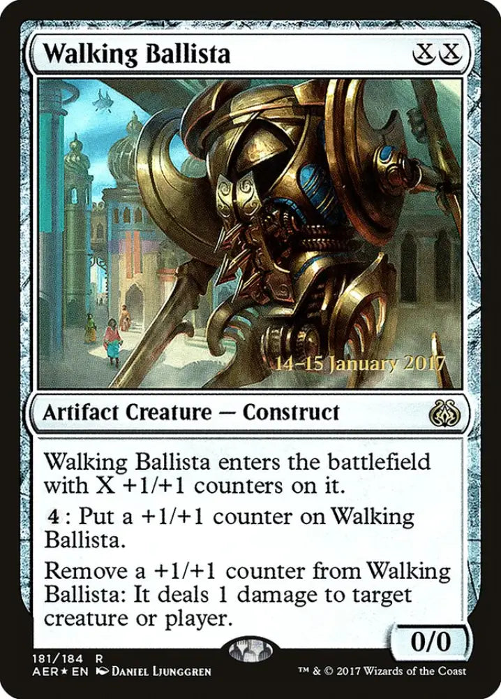 Walking Ballista [Aether Revolt Prerelease Promos] - MTG Single