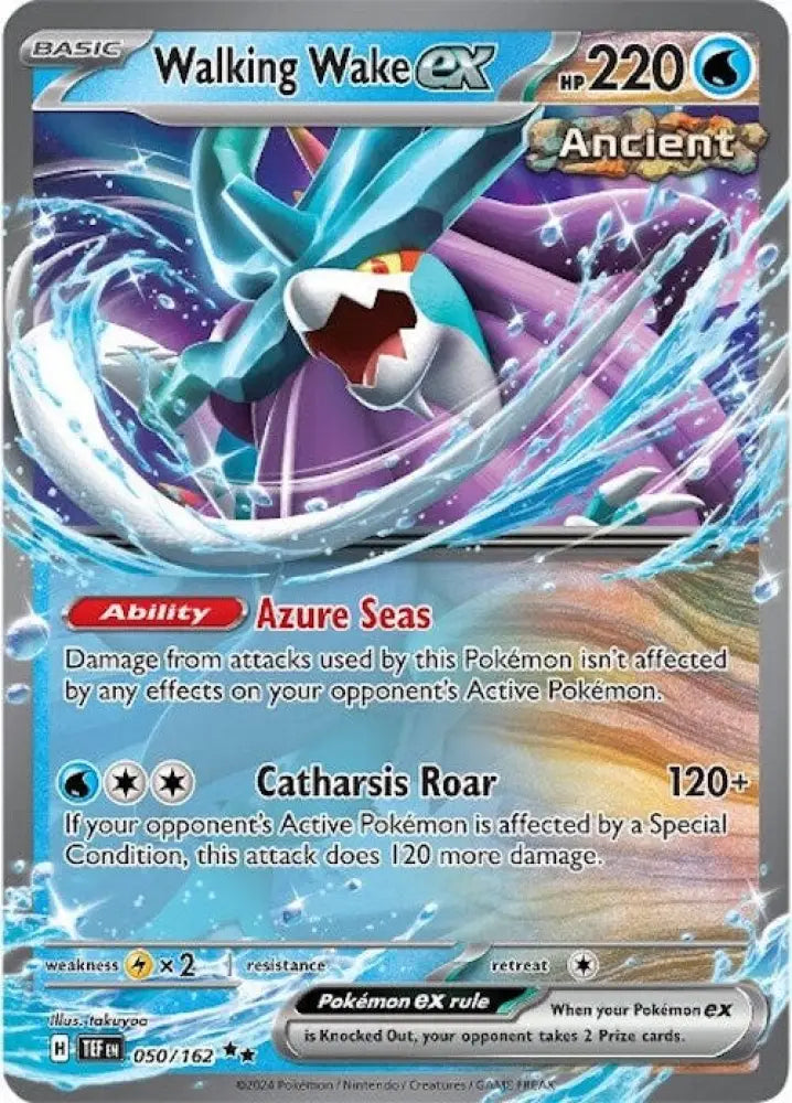 Walking Wake ex (050/162) [Scarlet & Violet: Temporal Forces] - Pokemon Single