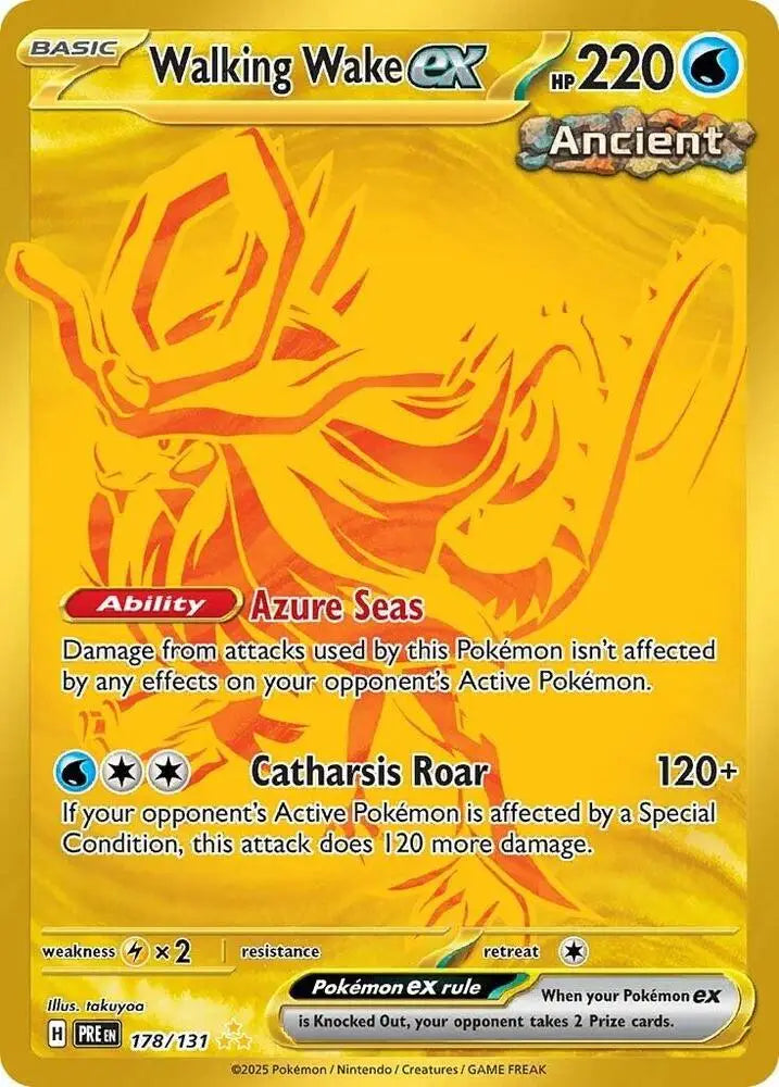 Walking Wake ex (178/131) [Scarlet & Violet: Prismatic Evolutions] - Pokemon Single