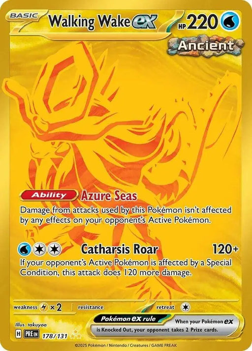 Walking Wake ex (178/131) [Scarlet & Violet: Prismatic Evolutions] - Pokemon Single