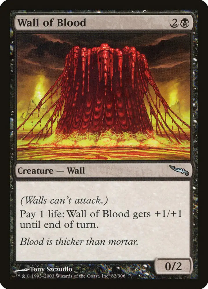 Wall of Blood [Mirrodin] - MTG Single