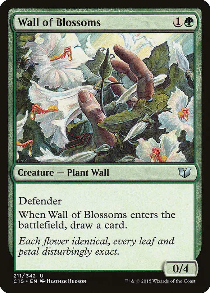 Wall of Blossoms [Commander 2015] - MTG Single