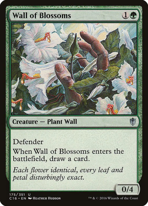 Wall of Blossoms [Commander 2016] - MTG Single