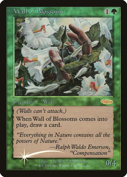 Wall of Blossoms [Friday Night Magic 2002] - MTG Single