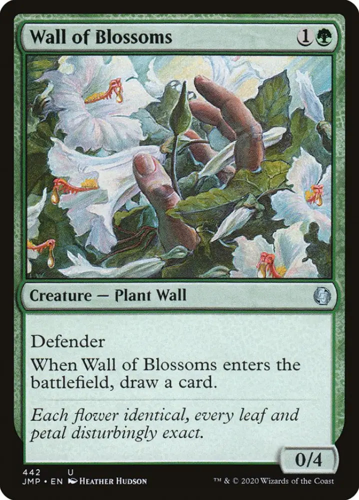 Wall of Blossoms [Jumpstart] - MTG Single