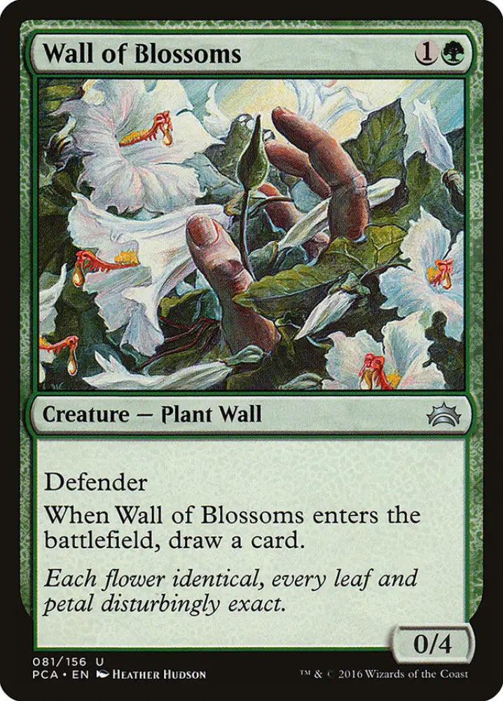 Wall of Blossoms [Planechase Anthology] - MTG Single