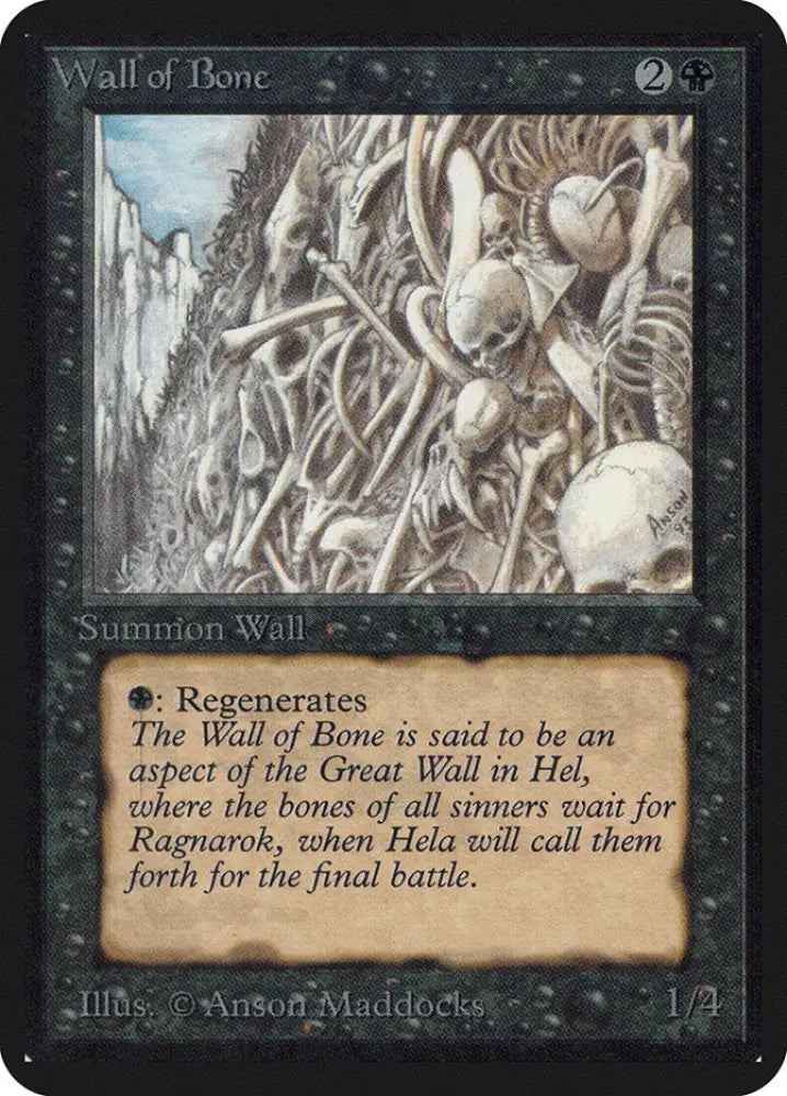 Wall of Bone [Alpha Edition] - MTG Single