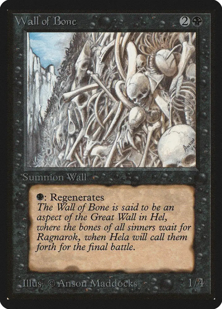 Wall of Bone [Beta Edition] - MTG Single