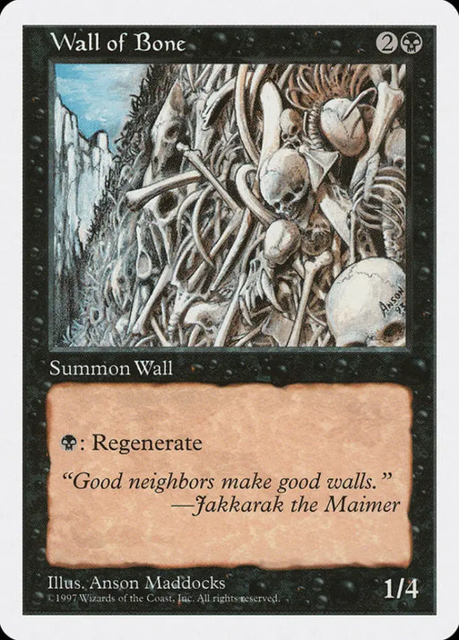 Wall of Bone [Fifth Edition] - MTG Single