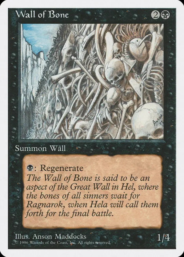 Wall of Bone [Introductory Two-Player Set] - MTG Single