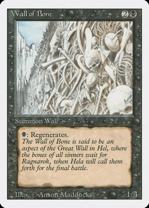 Wall of Bone [Revised Edition] - MTG Single