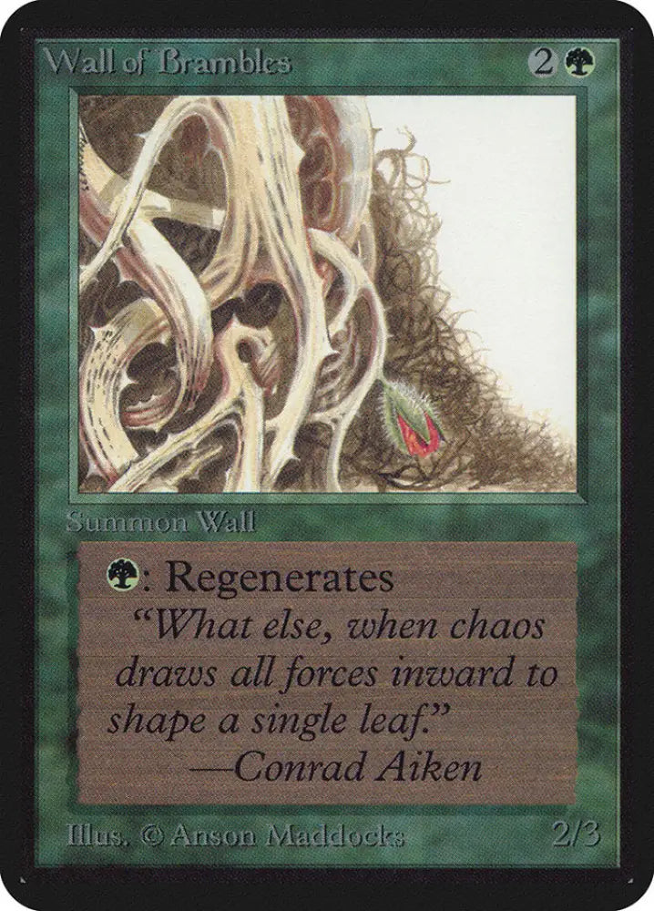 Wall of Brambles [Alpha Edition] - MTG Single
