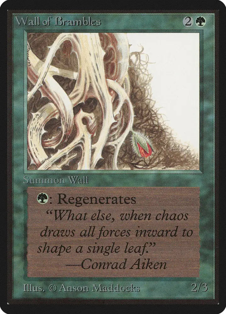Wall of Brambles [Beta Edition] - MTG Single