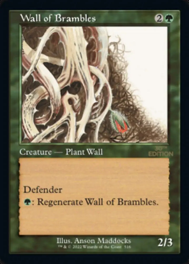 Wall of Brambles (Retro) [30th Anniversary Edition] - MTG Single