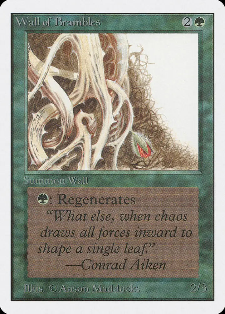 Wall of Brambles [Unlimited Edition] - MTG Single