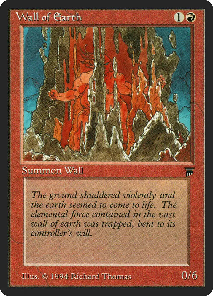 Wall of Earth [Legends] - MTG Single