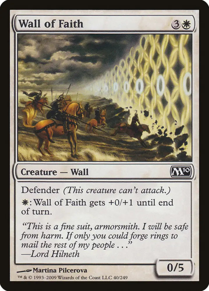 Wall of Faith [Magic 2010] - MTG Single