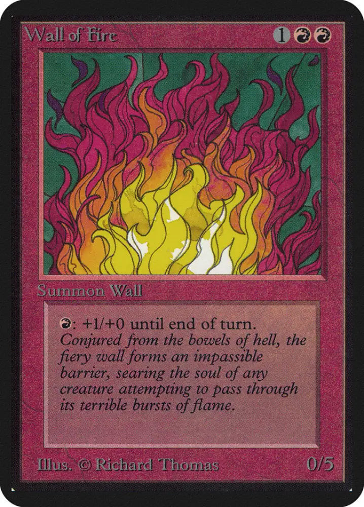 Wall of Fire [Alpha Edition] - MTG Single