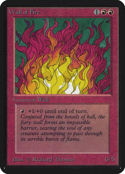 Wall of Fire [Alpha Edition] - MTG Single