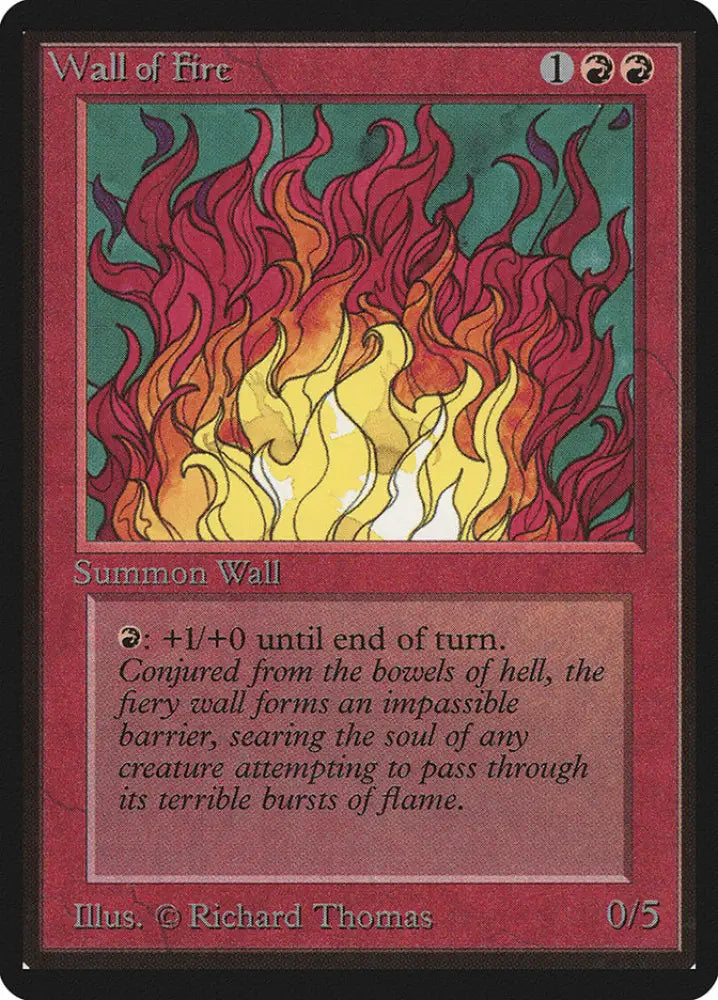 Wall of Fire [Beta Edition] - MTG Single