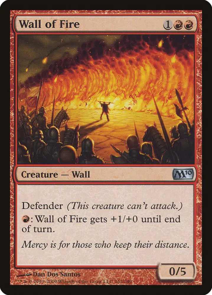Wall of Fire [Magic 2010] - MTG Single