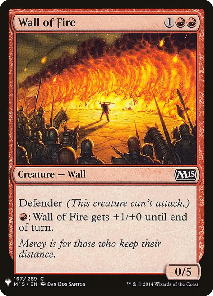 Wall of Fire [Mystery Booster] - MTG Single