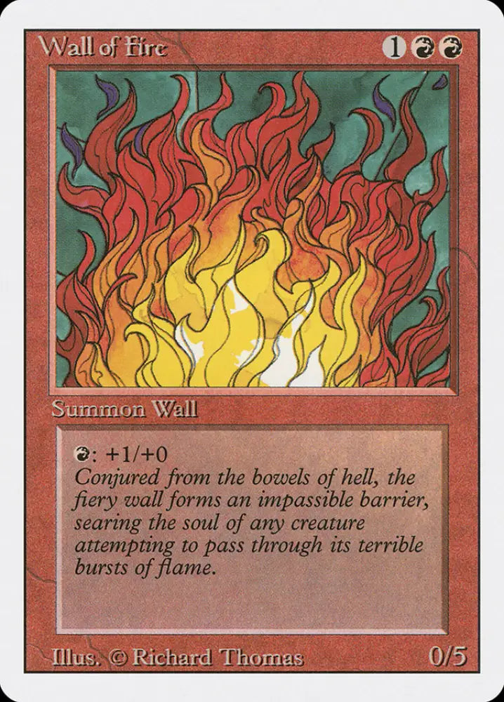 Wall of Fire [Revised Edition] - MTG Single