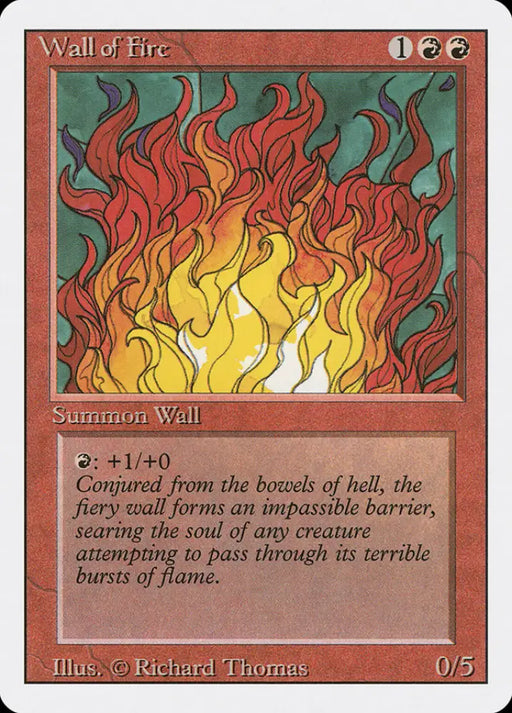 Wall of Fire [Revised Edition] - MTG Single