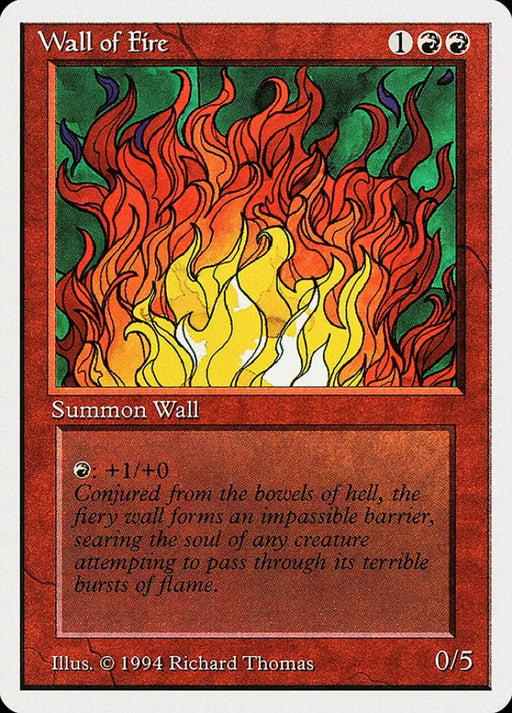 Wall of Fire [Summer Magic / Edgar] - MTG Single