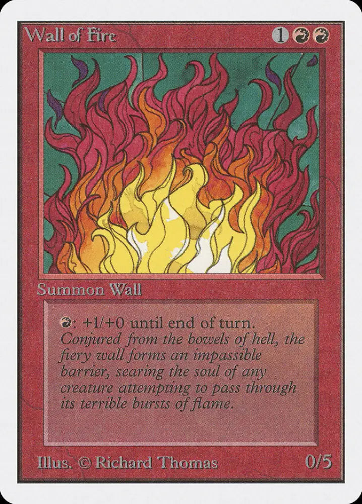 Wall of Fire [Unlimited Edition] - MTG Single