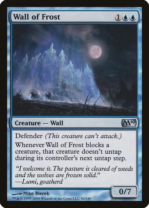 Wall of Frost [Magic 2010] - MTG Single