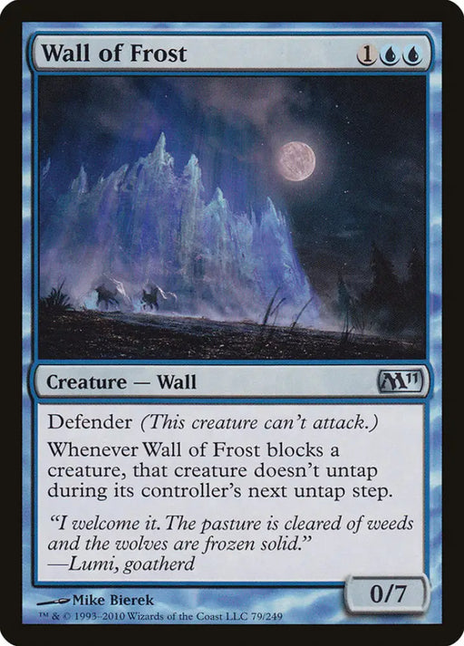 Wall of Frost [Magic 2011] - MTG Single