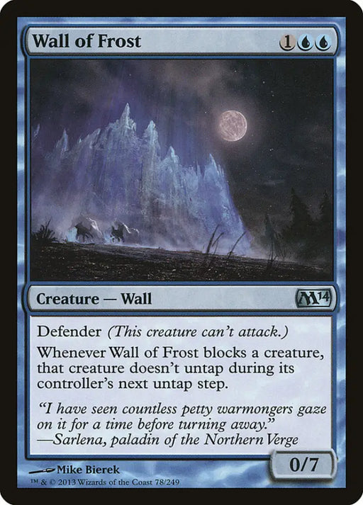 Wall of Frost [Magic 2014] - MTG Single