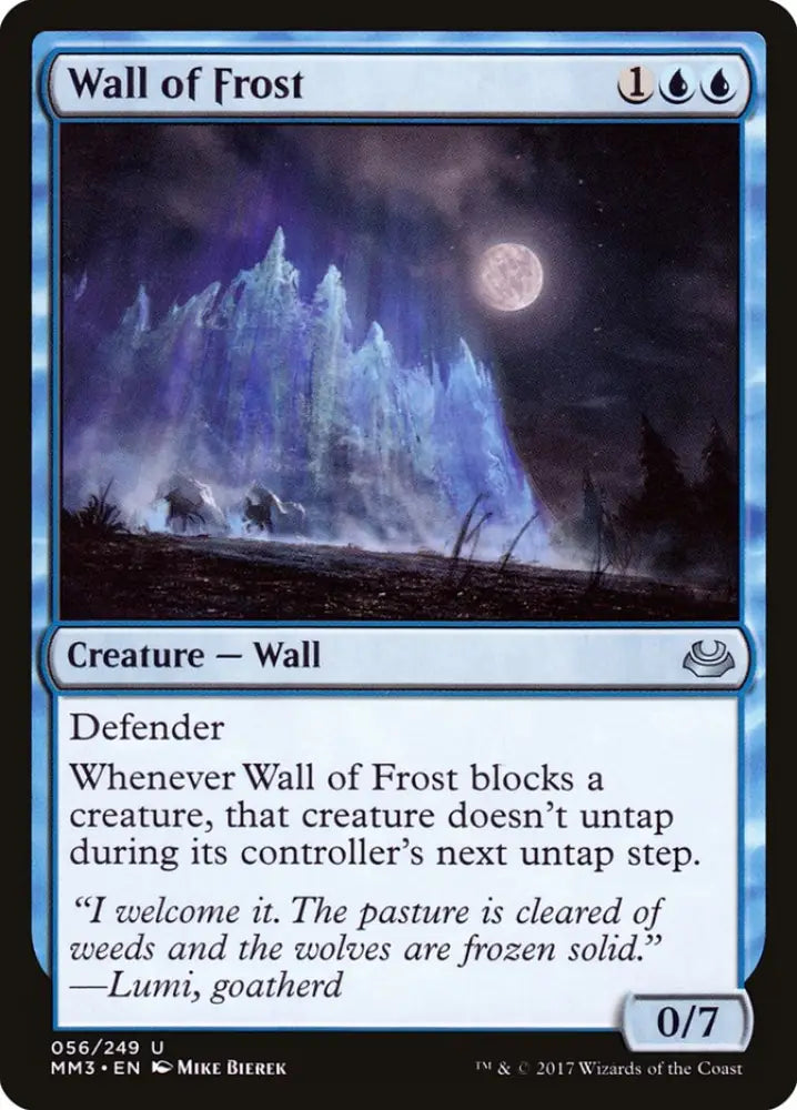 Wall of Frost [Modern Masters 2017] - MTG Single
