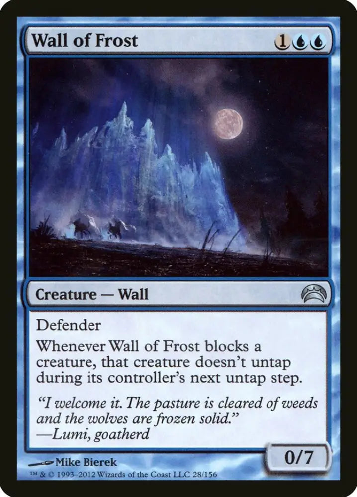 Wall of Frost [Planechase 2012] - MTG Single