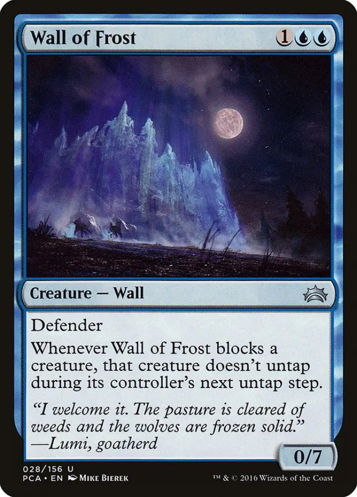 Wall of Frost [Planechase Anthology] - MTG Single
