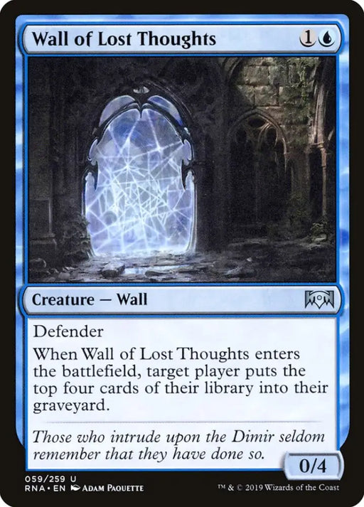 Wall of Lost Thoughts [Ravnica Allegiance] - MTG Single
